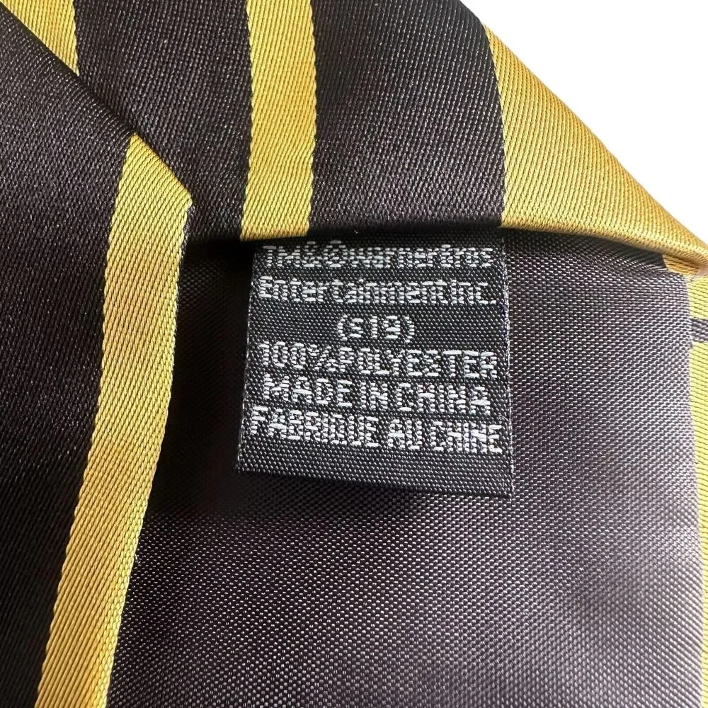 Harry Potter Hufflepuff Necktie Tie Yellow Black Cosplay Magic Mythical 47